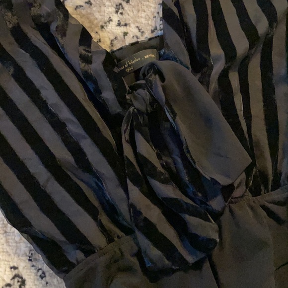 house of harlow x revolve striped velvet bodysuit - Picture 3 of 11